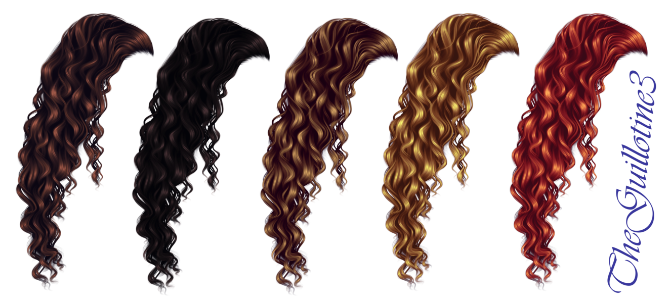 Curly by theguillotine on. Hair clipart human hair