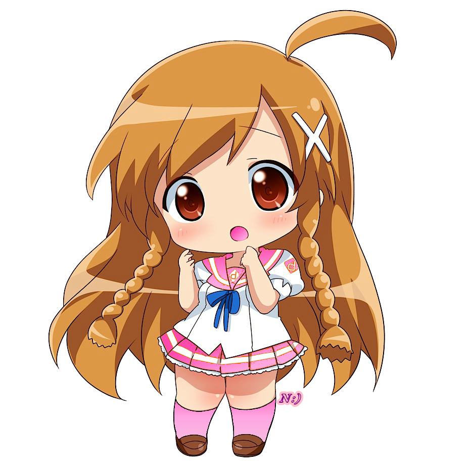 Hair clipart kawaii. Chibi png by noreenmoreno