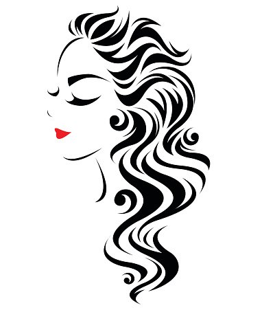 hair clipart logo