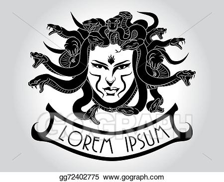 hair clipart medusa