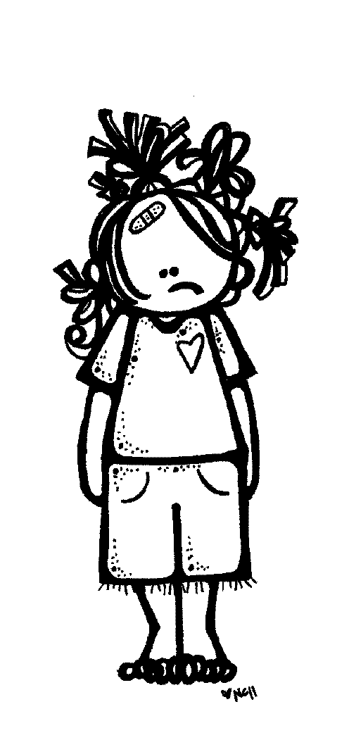 Hair clipart messy. Little girl clip art