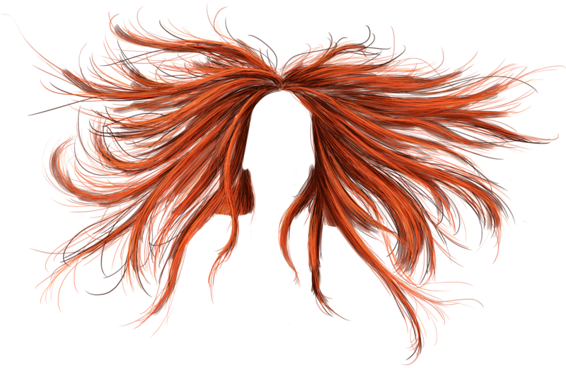 hair clipart orange hair