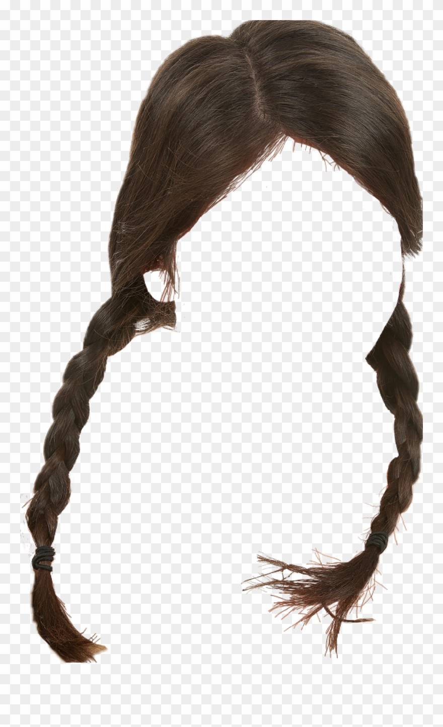 hair clipart pigtails