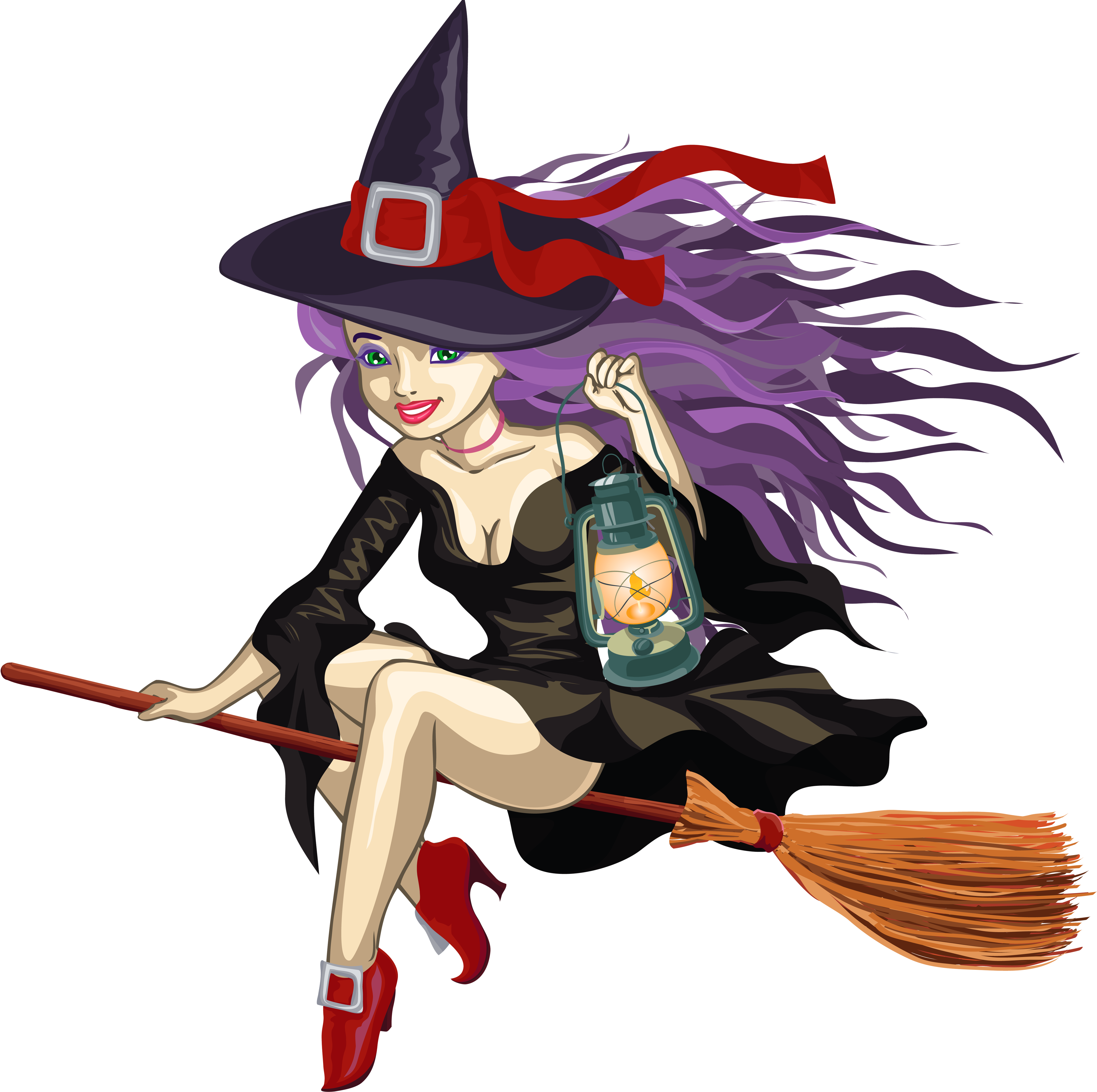 With lantern png gallery. Hair clipart witch