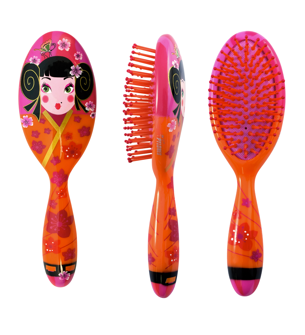 Ladypop small pylones brosse. Hairbrush clipart bath brush