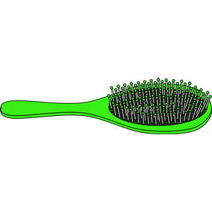 hairbrush clipart green