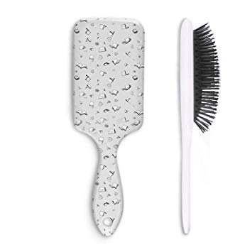 Unisex detangle hair brush. Hairbrush clipart paddle