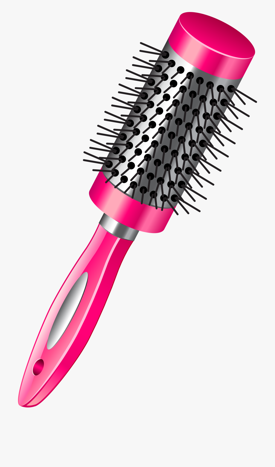 hairbrush clipart pink
