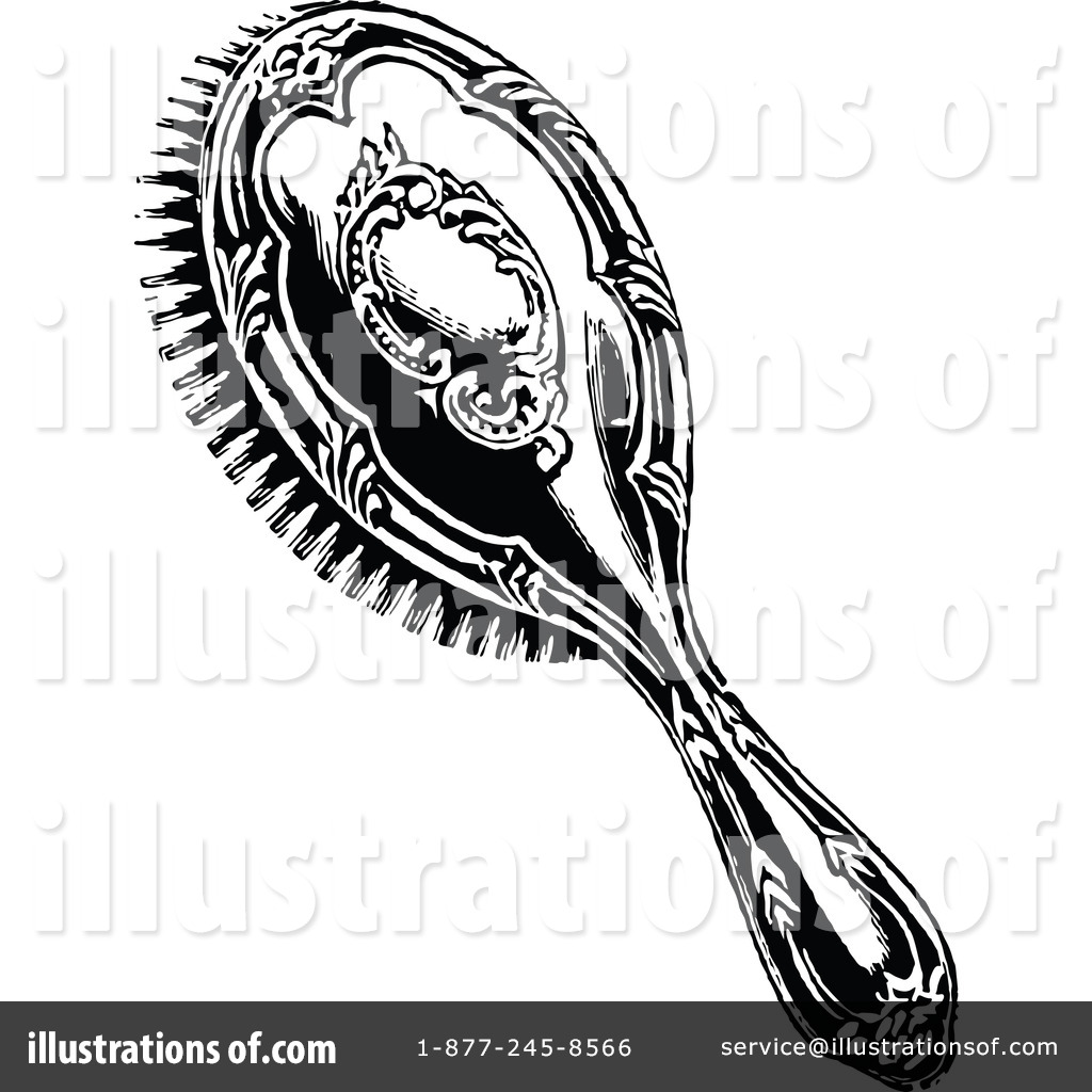 Hairbrush clipart vintage. Illustration by prawny 