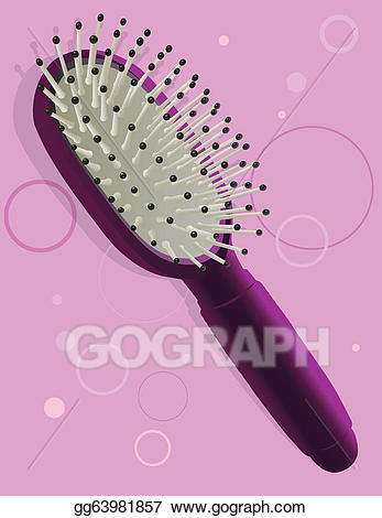 hairbrush clipart violet thing