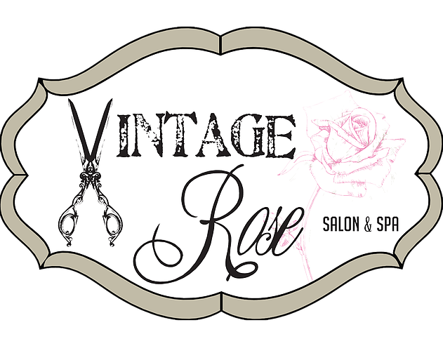 Vintage rose and . Haircut clipart spa salon