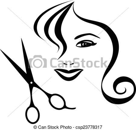 Haircut clipart vector. Hair stylist scissors icon