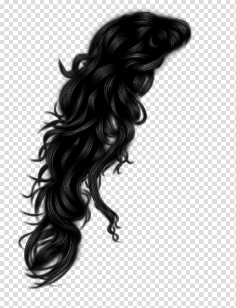 Black hair hairstyle transparent. Haircut clipart wig