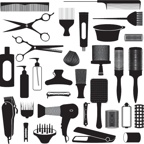 Hairdresser clipart salon equipment, Hairdresser salon equipment