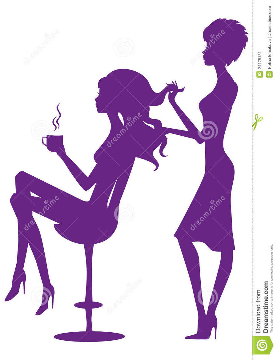 Download hair stylist beauty. Hairdresser clipart silhouette