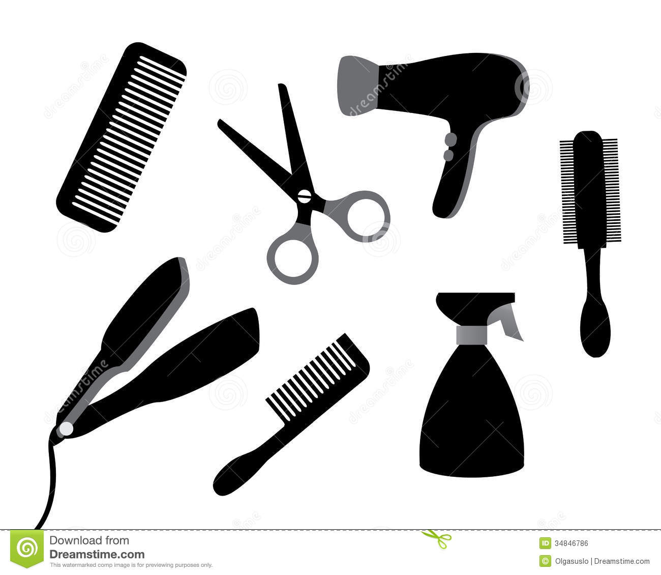 Hairdresser Clipart Tool Hairdresser Tool Transparent Free For