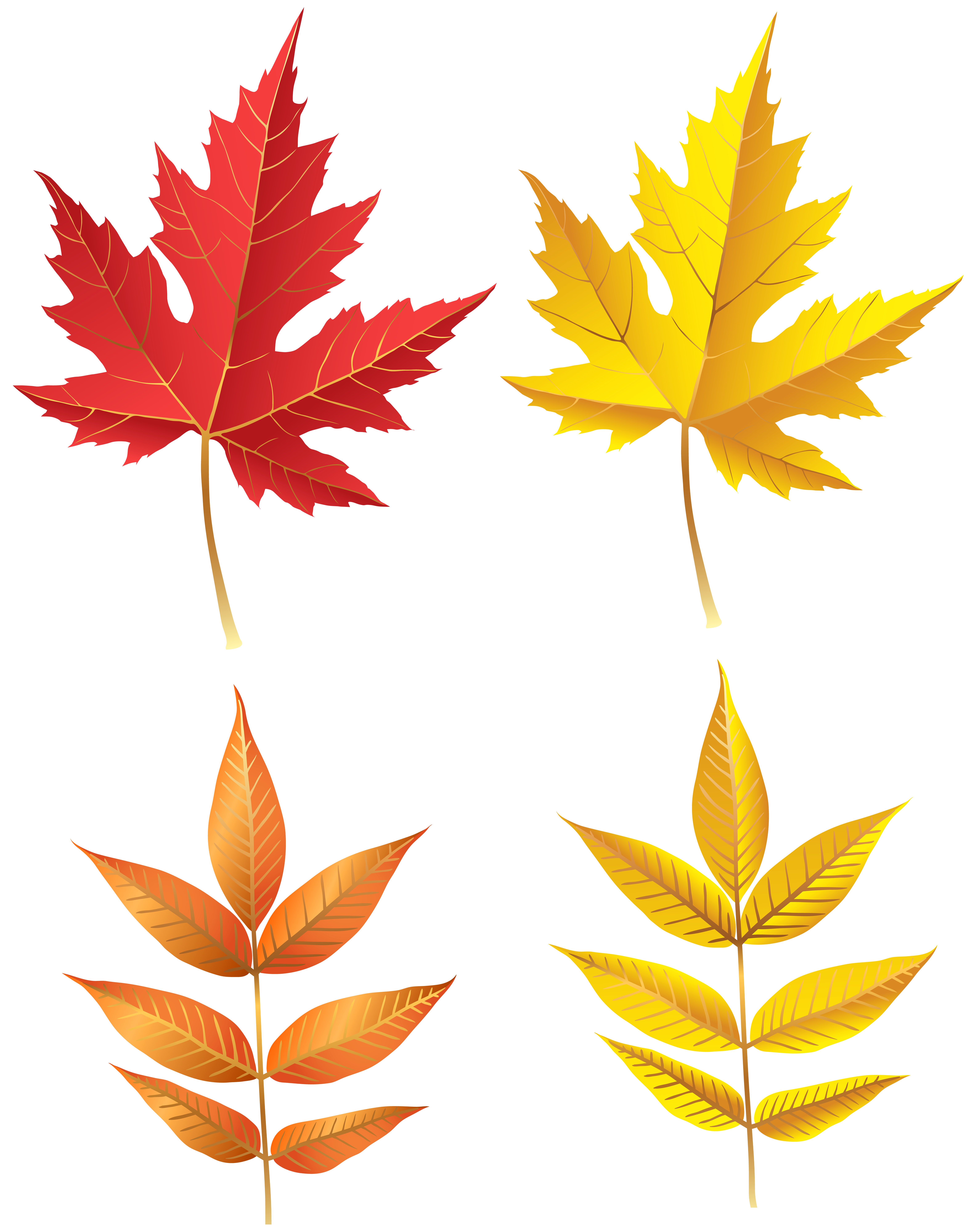 halloween clipart leaves