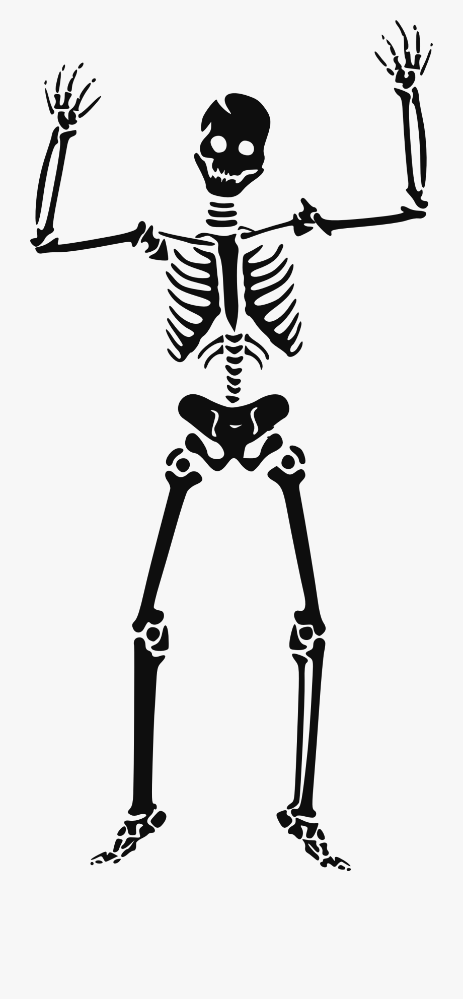 Public domain famine . Halloween clipart skeleton