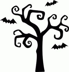 halloween clipart tree