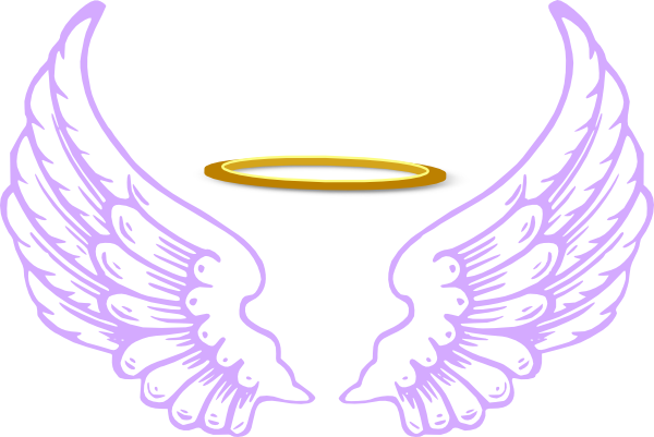 Halo clipart angel wing. Wings and clip art