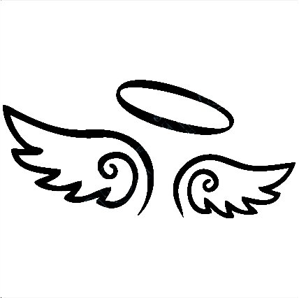 halo clipart angel wing