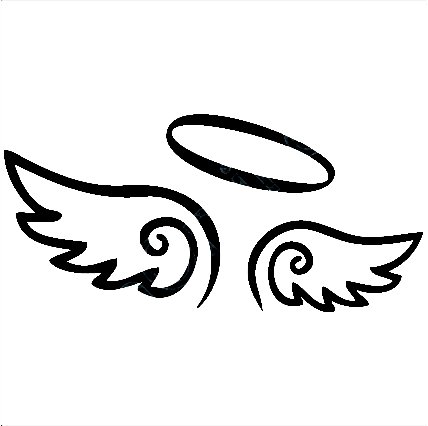 Wings and kid . Halo clipart angel wing