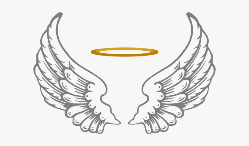 halo clipart angel's wing