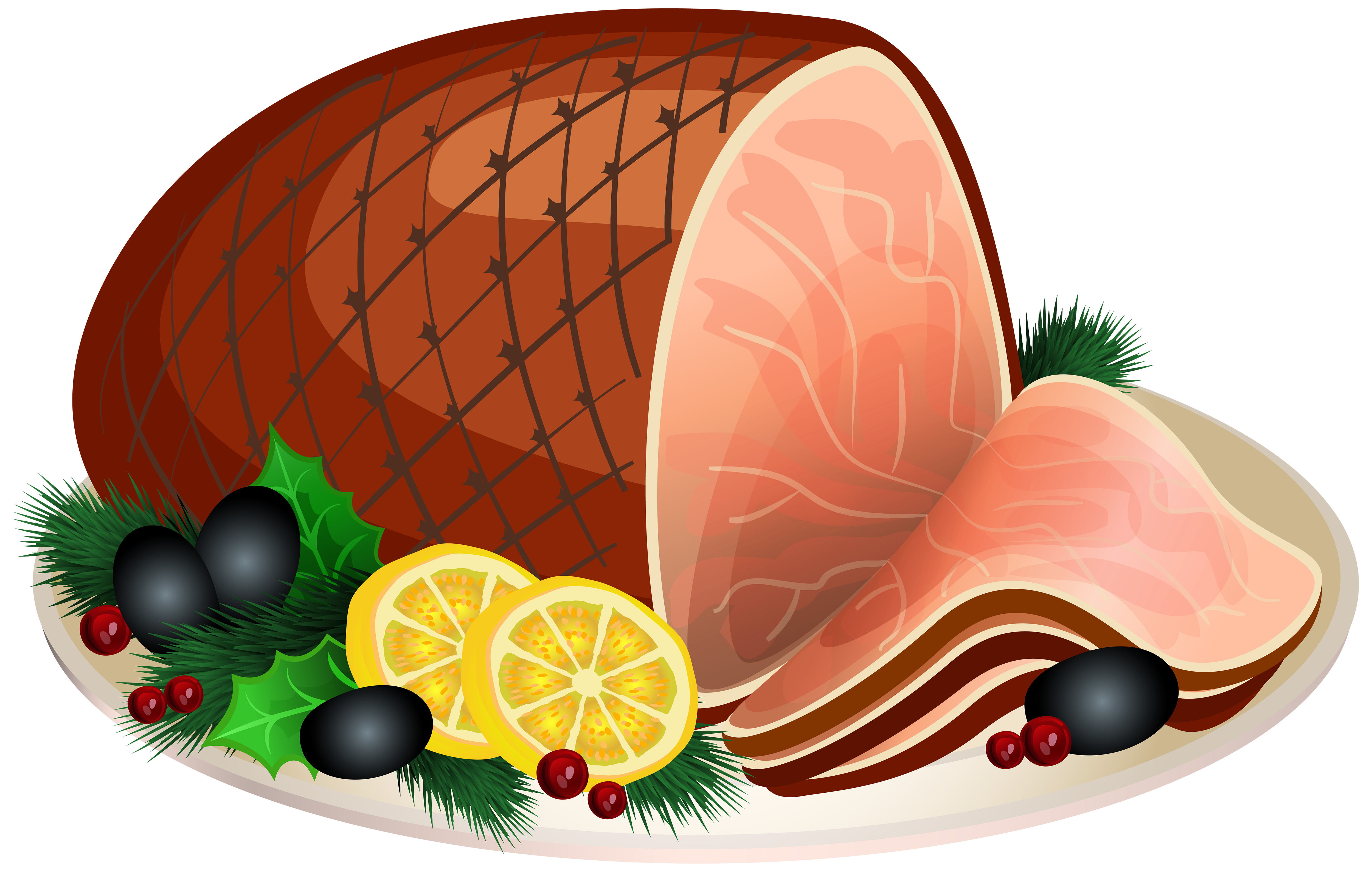 meat clipart christmas ham