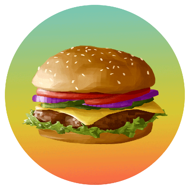 Burger gif the best. Hamburger clipart animation