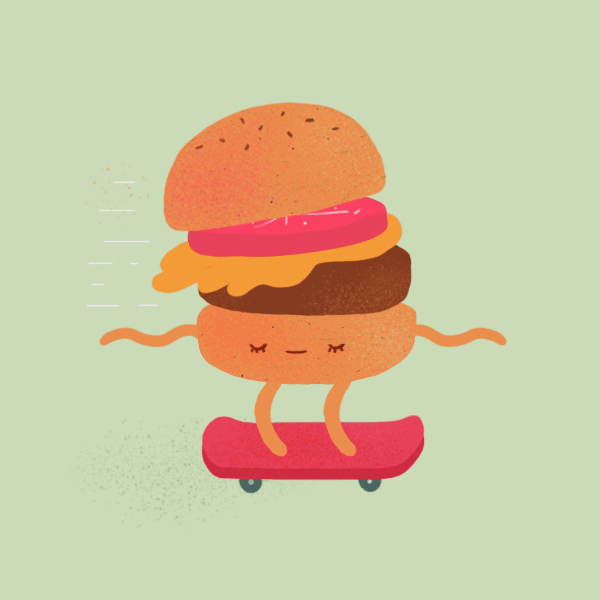 Pin on gif . Hamburger clipart animation