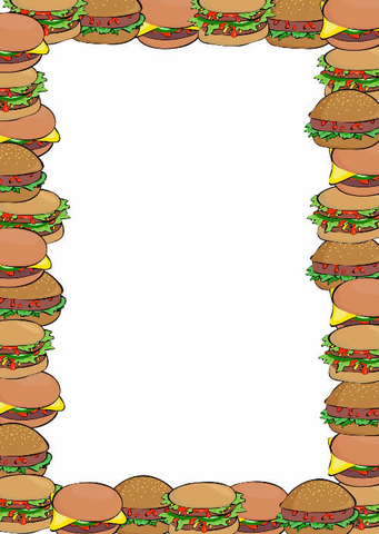 hamburger clipart border