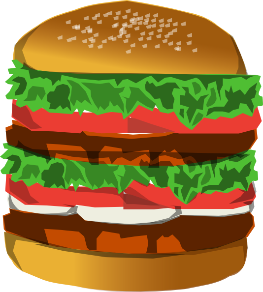 Hamburger cartoon