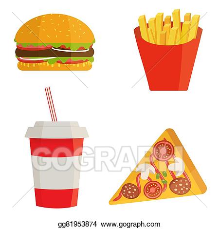 Hamburger clipart cola. Drawing banner with fast