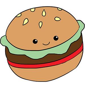 hamburger clipart comfort food