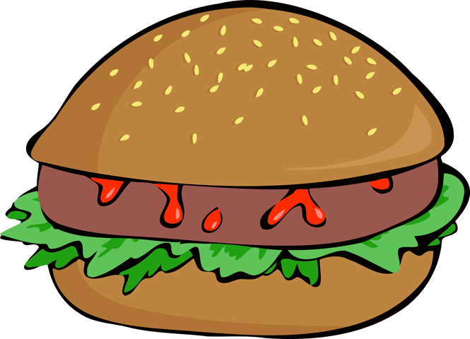 hamburger clipart comic