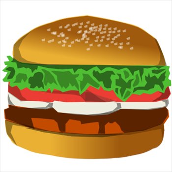 hamburger clipart mini burger