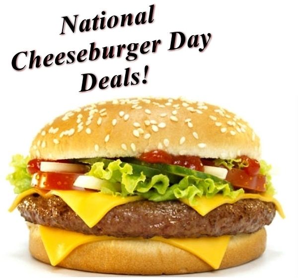 Deals crazy holidays . Hamburger clipart national cheeseburger day