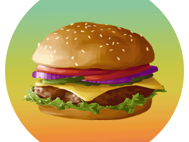 hamburger clipart outline
