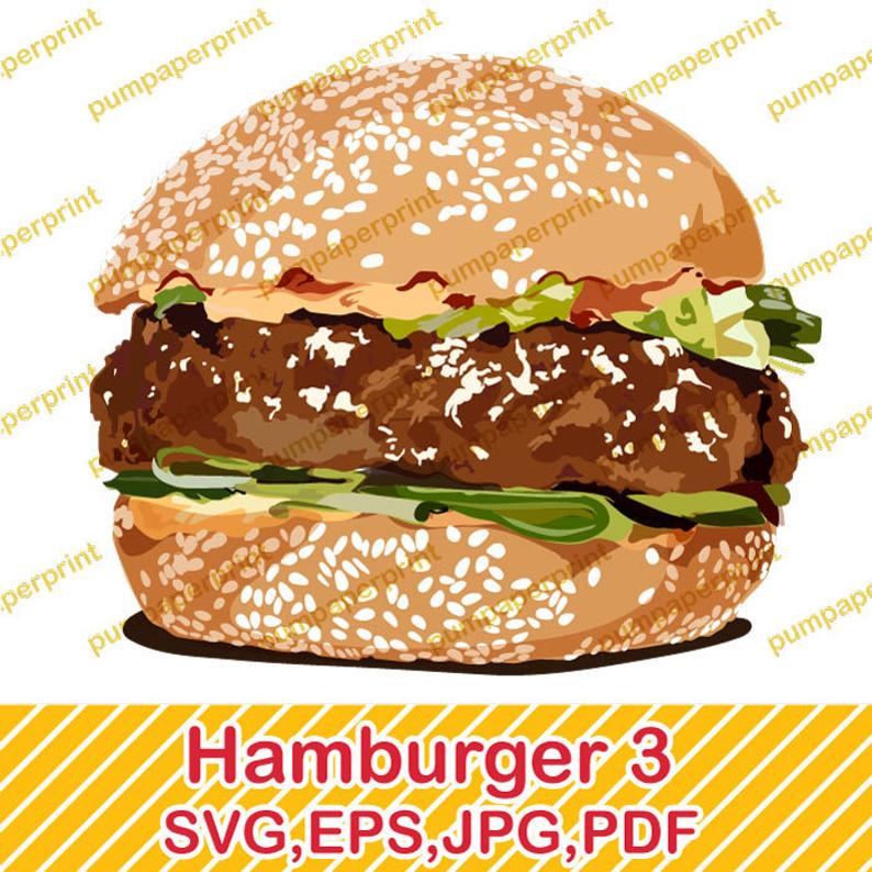 hamburger clipart pdf