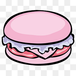 hamburger clipart pink