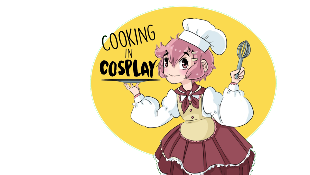 Cooking in cosplay flower. Meal clipart hamburger steak