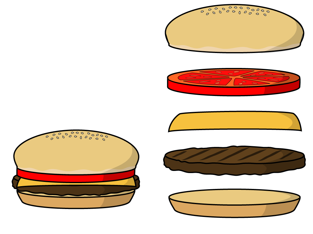 hamburger clipart regular burger