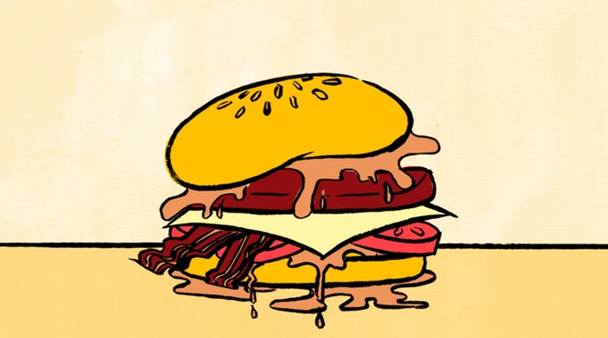 hamburger clipart saturated fat