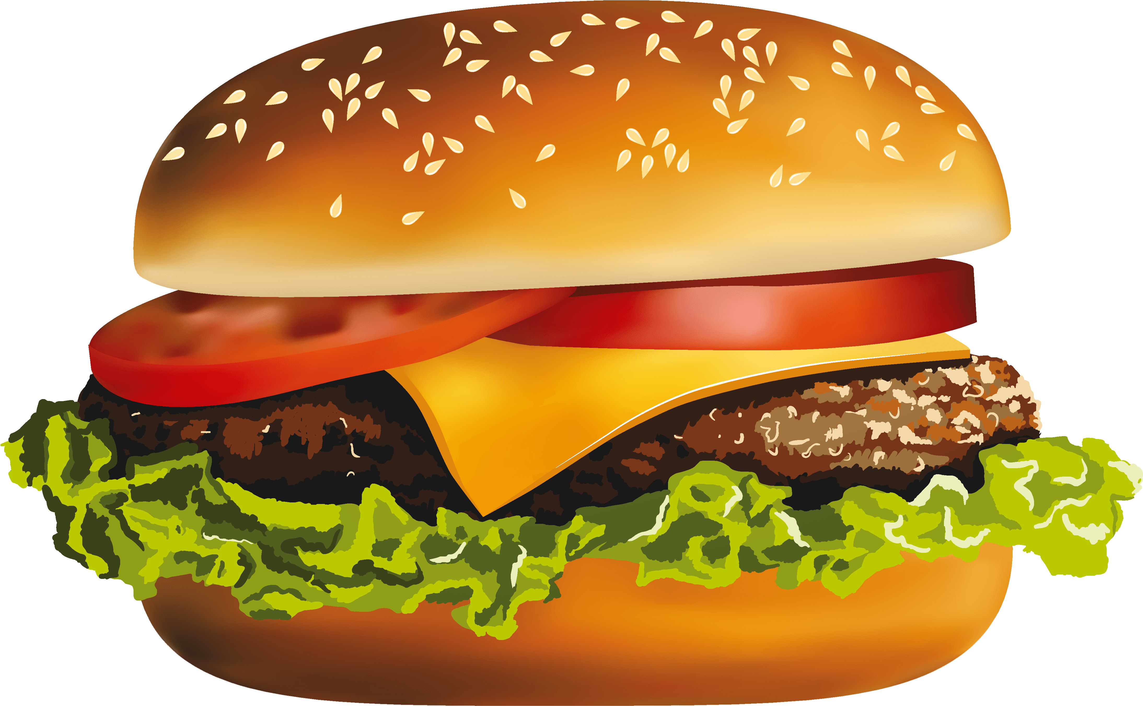 Hamburger clipart thick, Hamburger thick Transparent FREE for download
