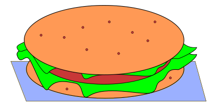 Hamburger clipart thin. Free clip art image
