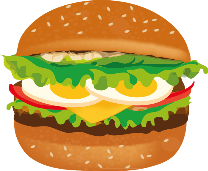 Hamburger clipart thin. Giant burger free on