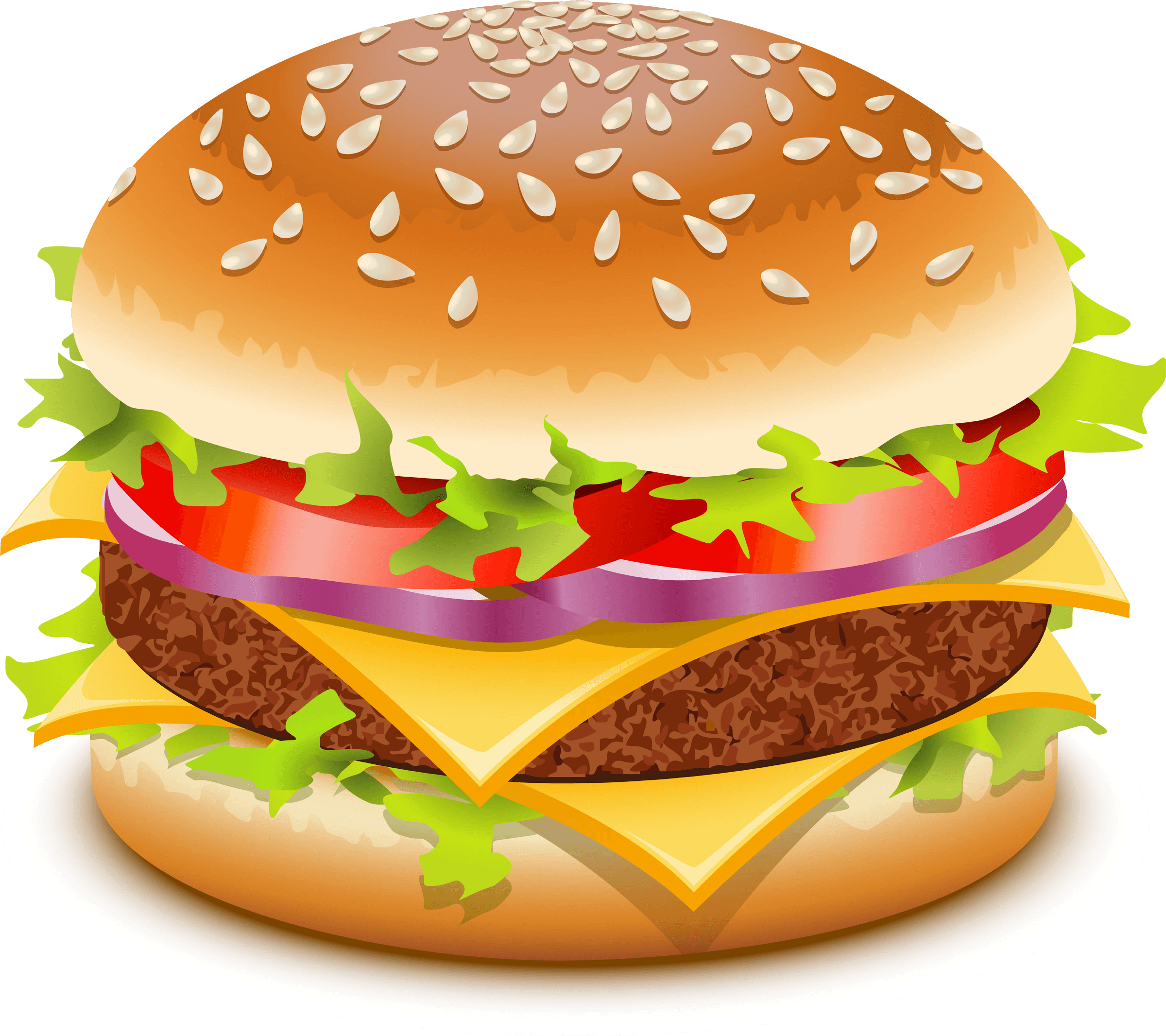 Burgers cliparts zone . Hamburger clipart thin