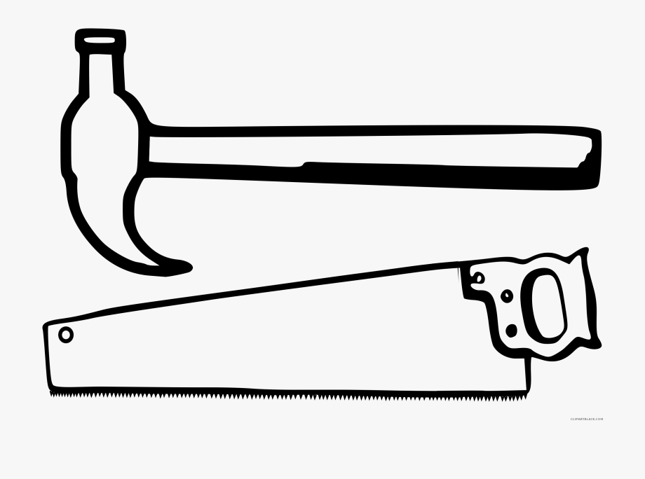 Hammer clipart black and white. Free cliparts on 