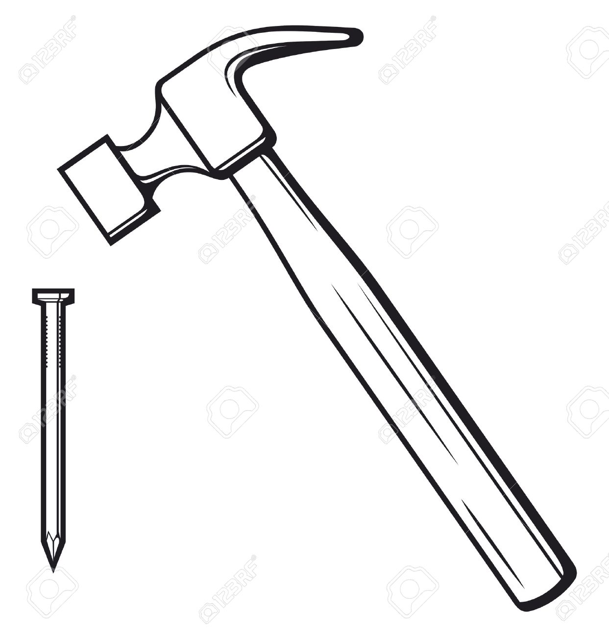 hammer clipart h be for