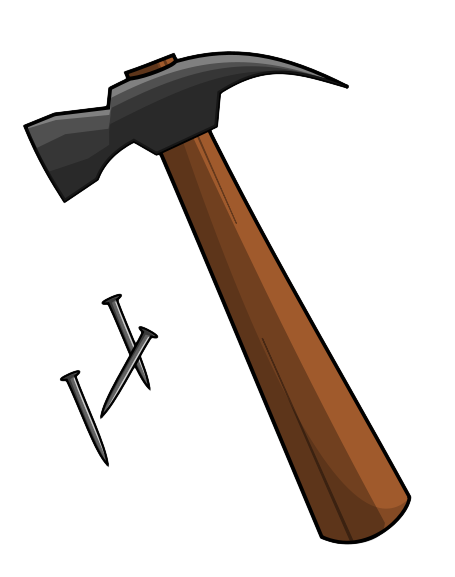 hammer clipart simple